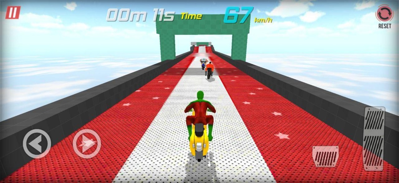 Jogo de moto do homem aranha, corrida de moto com obstáculos dos super  heróis, simulador de moto 