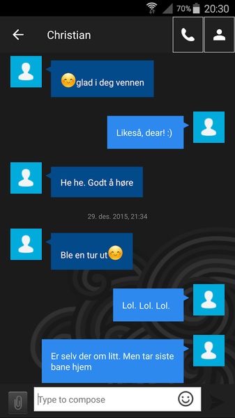 GO SMS Windows 8 Metro Theme - Preview 3