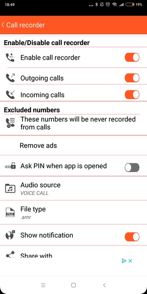 All Call Recorder Lite 2018 - Preview 2