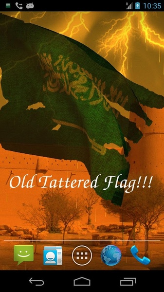 3D Saudi Arabia Flag LWP - Preview 1