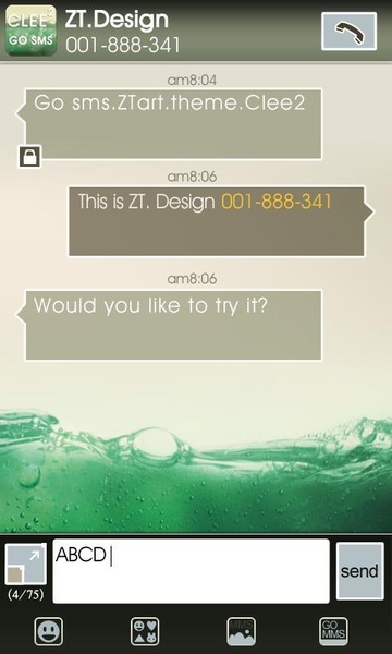 Clee2 GO Launcher EX AND GO SMS PRO - Preview 8