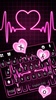 Pink Neon Heart Theme screenshot 4