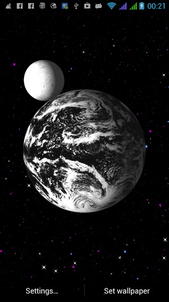 Earth Universe 3D Live Wallpaper Free - Preview 1