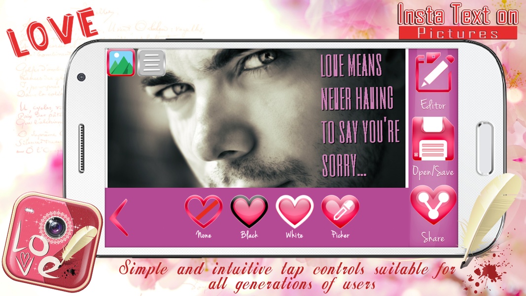 Love Insta Text on Pictures - Preview 1