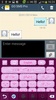 GO Keyboard Pink and Diamonds Theme screenshot 7