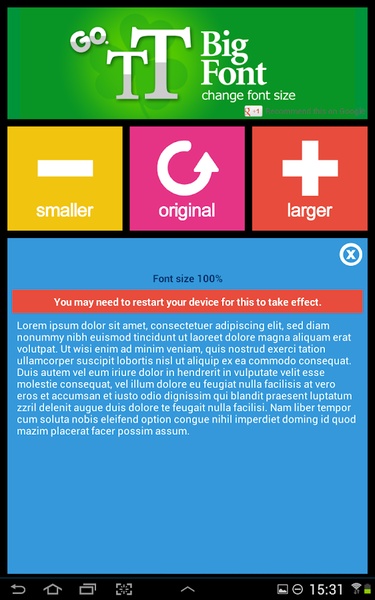 Big Font(change font size) - Preview 2