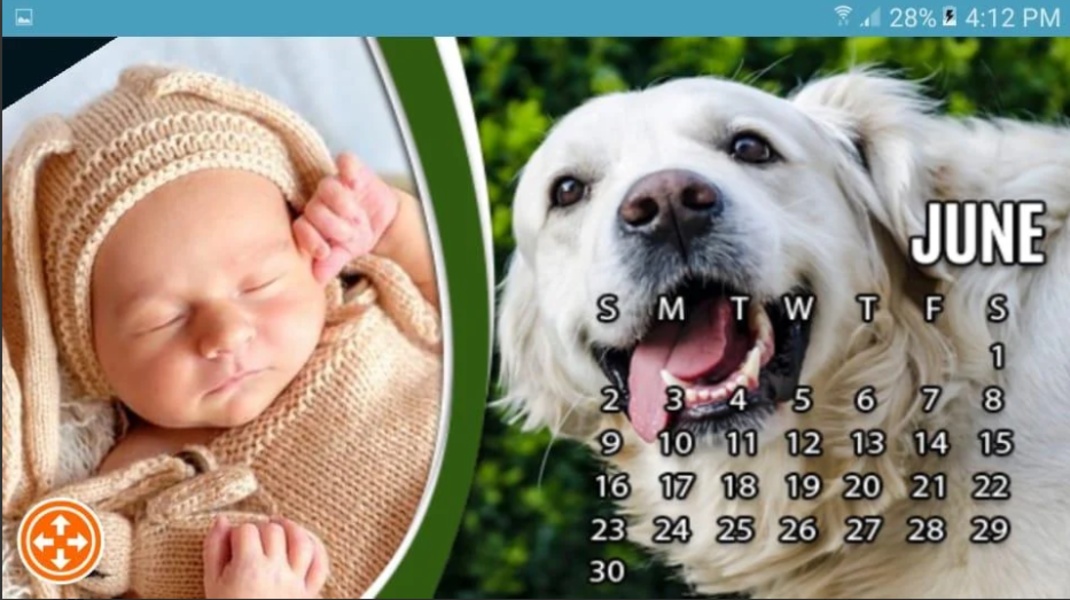 Calendar 2019 Photo Frame Wallpaper Portrait - Preview 3