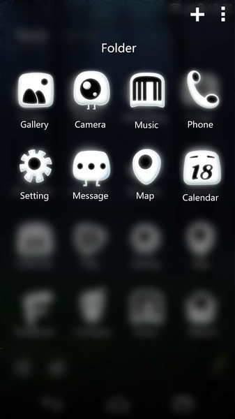 fallen moon GOLauncher EX Theme - Preview 2