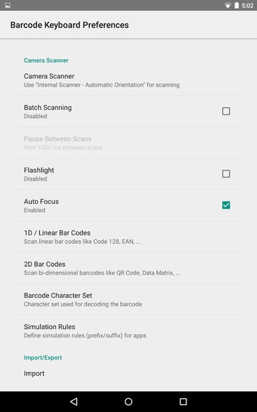 Barcode Keyboard (Demo) - Preview 2