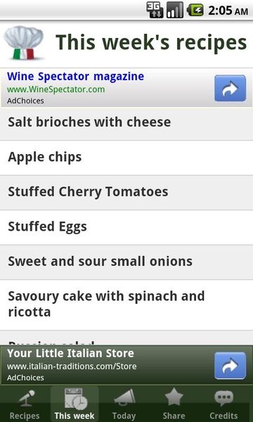 Italian recipes - Preview 2