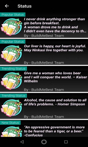 Beer Quotes in English - Drinking Cheers Status - Preview 4
