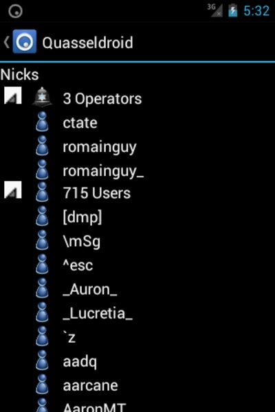 Quasseldroid - Preview 1