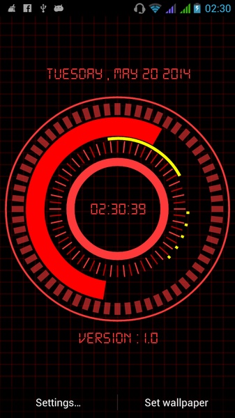 Animated Digital Clock Free - Preview 2