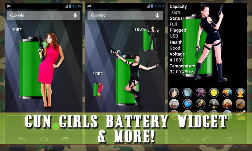 Gun Girls Battery Widget - Preview 6