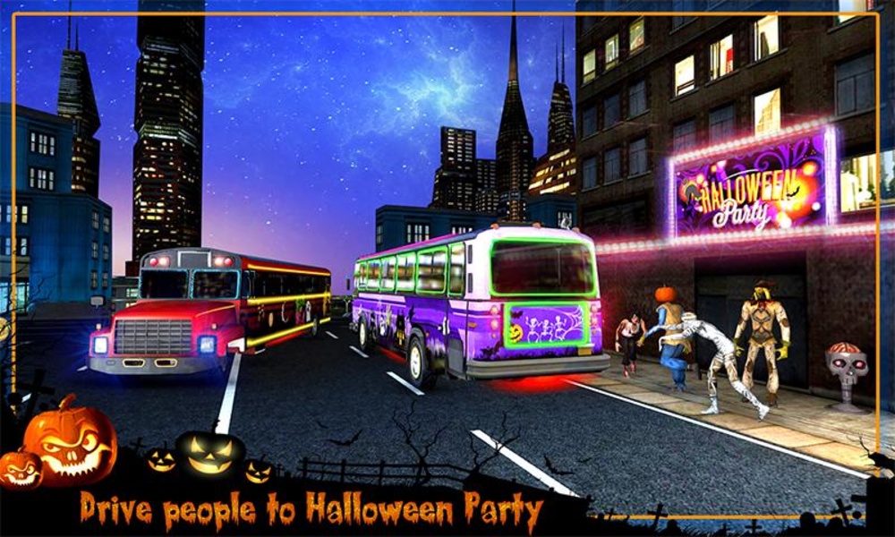 Halloween Party Bus Driver 3D - Preview 12