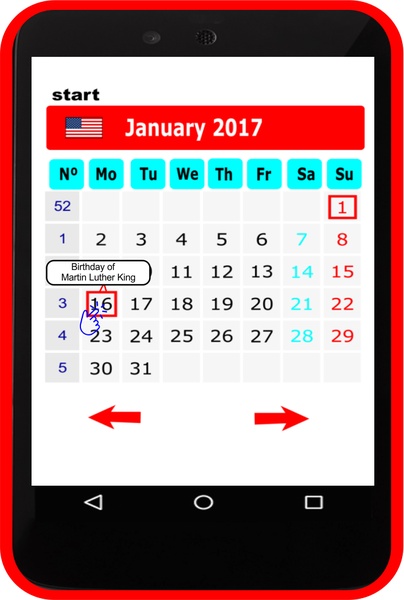 US Calendar 2017 - Preview 3