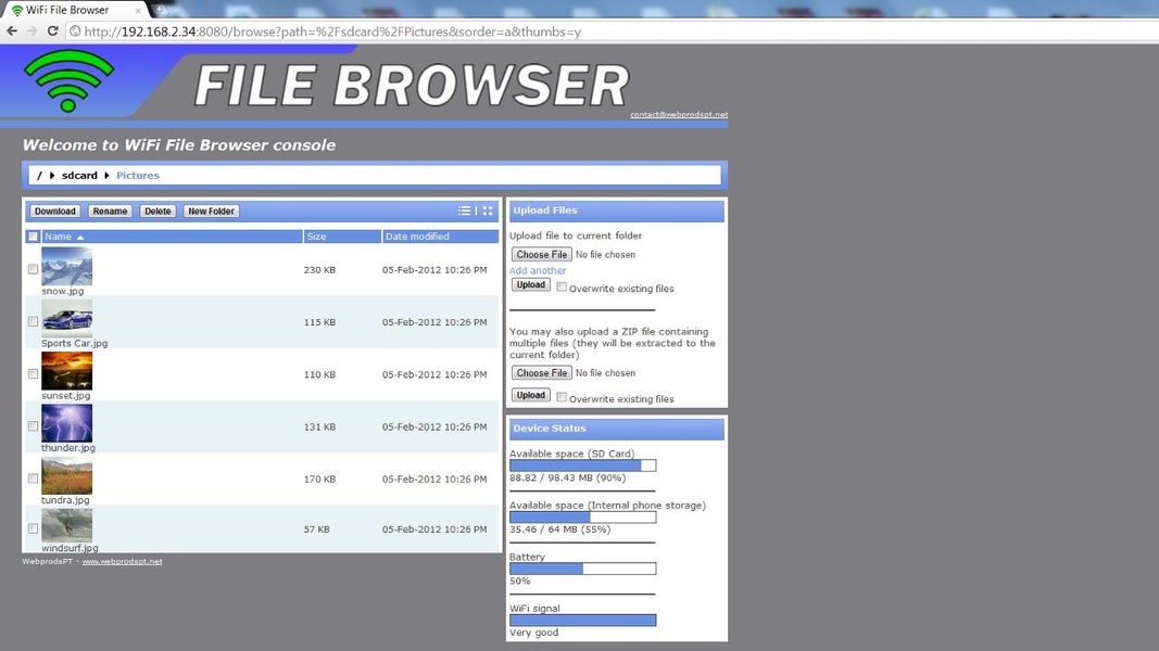 WiFi File Browser - Preview 3