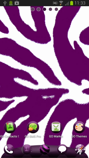 GO Launcher EX Violet Zebra - Preview 3