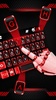 Black Red Tech Keyboard Theme screenshot 3