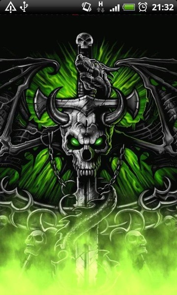 Dragon Skull Flames LWP - Preview 1