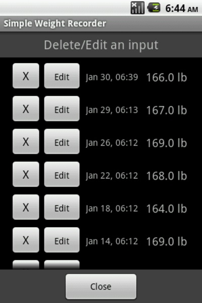 Simple Weight Recorder - Preview 3