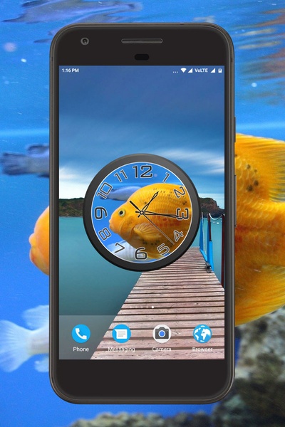 Aquarium Clock Live Wallpaper - Preview 3