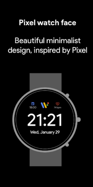 Pixel minimal watch face hot sale