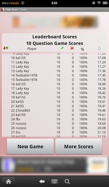 R&B Music Trivia - Preview 1