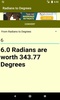 Converter Radians to Degrees screenshot 3