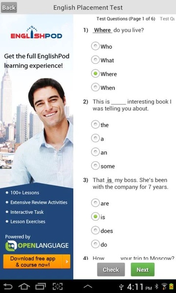 English Placement Test - Preview 4