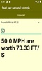 feet per second to mph converter screenshot 2