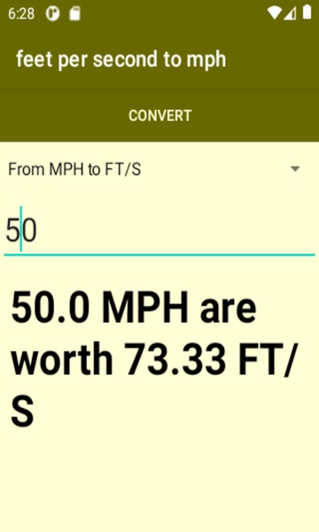 feet per second to mph converter - Preview 2