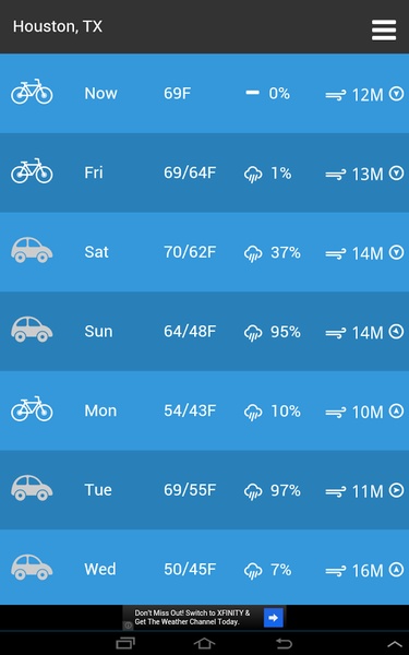 Bicycle Weather - Preview 2