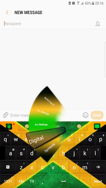 GO Keyboard Exotic Weed theme - Preview 2