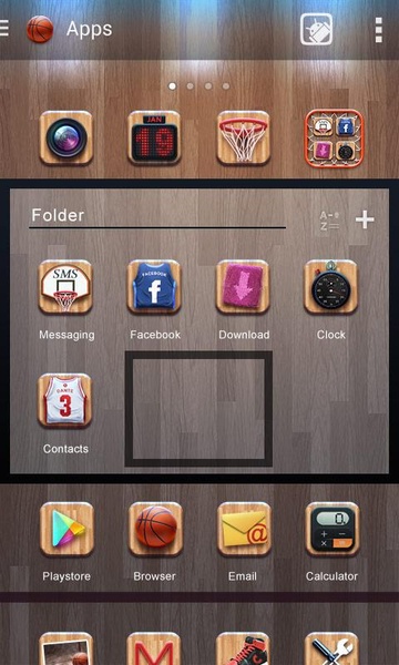 Dunk GOLauncher EX Theme - Preview 1