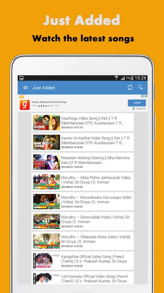 Tamil HD Video Songs - Preview 1