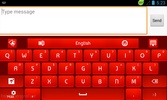 GO Keyboard Red Roses Theme screenshot 4