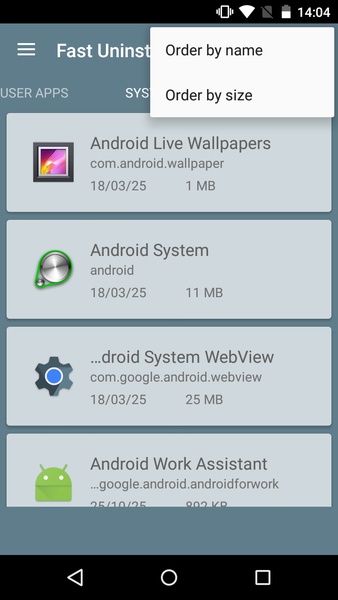 Fast Uninstall Apps - Preview 1
