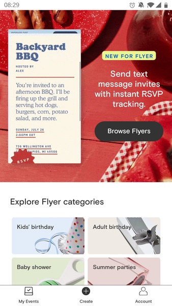 Paperless Post Flyer Invitation Maker - Preview 1
