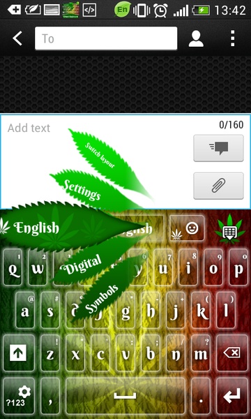 GO Keyboard Weed Keyboard Theme - Preview 13