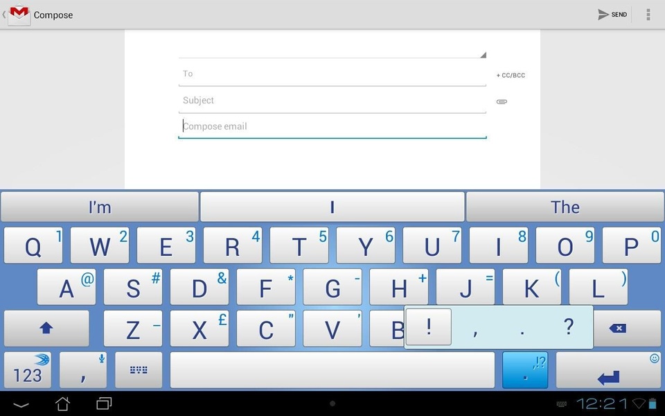 SwiftKey Tablet - Preview 1