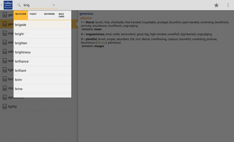 Collins Essential English Thesaurus - Preview 3