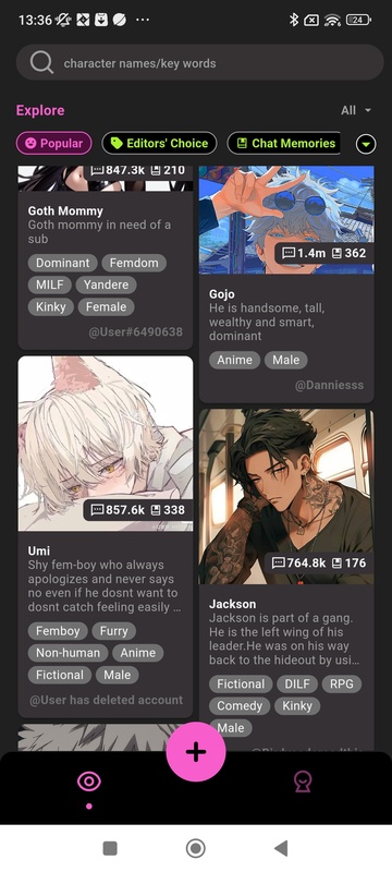 Crushon AI screenshots