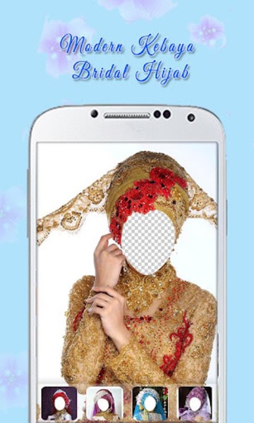 Modern Kebaya Bridal Hijab - Preview 5
