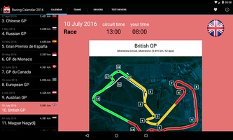 Racing Calendar 2016 for Android 7