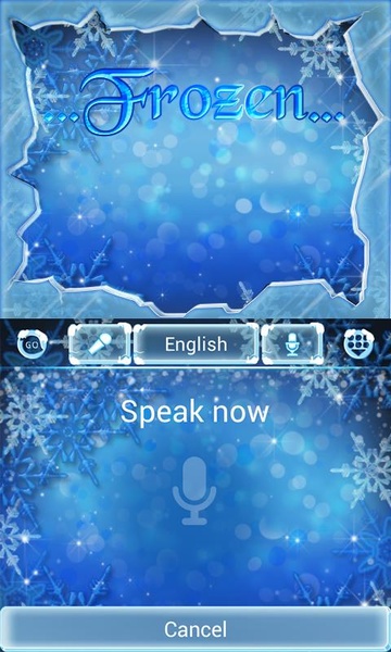 Frozen GO Keyboard Theme - Preview 2