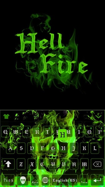 Hell Fire Kika Keyboard Theme - Preview 6