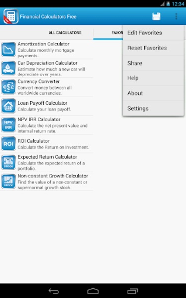 Financial Calculators Free - Preview 3