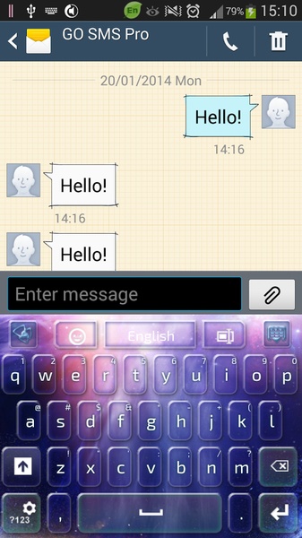 GO Keyboard Galaxy Theme - Preview 10