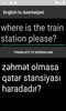 English to Azerbaijani Translator screenshot 2